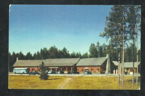 ISLAND PARK IDAHO PONDS LODGE VINTAGE ADVERTISING POSTCARD