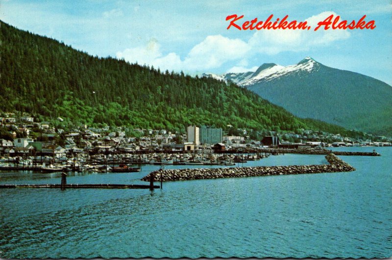 Alaska Ketchikan Waterfront Scene