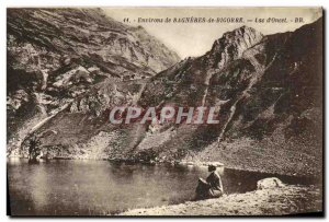 Old Postcard Bagneres de Bigorre surroundings of Lake Oncet