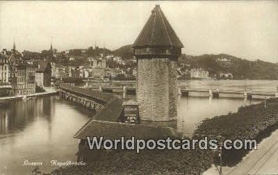 Kapellbrucke Luzern Swizerland Unused 