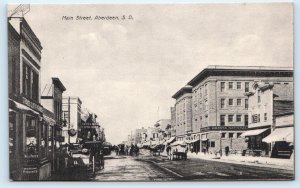 ABERDEEN, SD South Dakota ~ STREET SCENE c1910s Strauss Clothing House Postcard