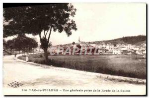 Old Postcard Lake Villers Or Vue Generale Taking the Swiss Road