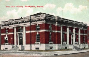 Postcard Post Office Building in Hutchinson, Kansas~122549