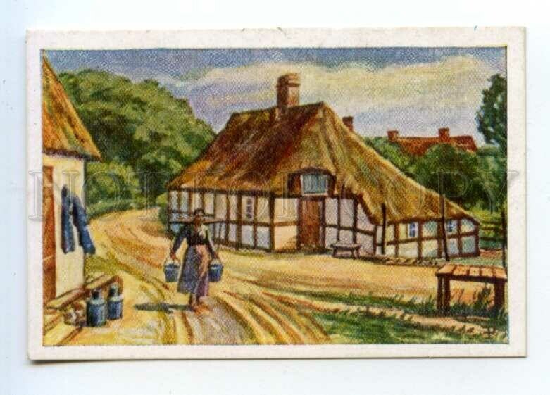 428134 GERMANY village Vintage Tobacco Card w/ ADVERTISING