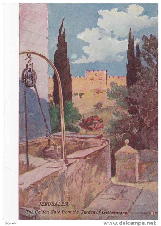 Golden Gate from Garden of Gethsemane , JERUSALEM , Israel , 00-10s