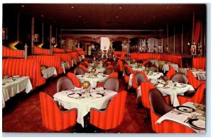 1960 Harlequin Room Dining Palmolive Building Michigan Chicago Illinois Postcard