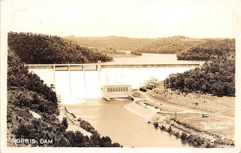 Norris Dam Real Photo Campbell County TN