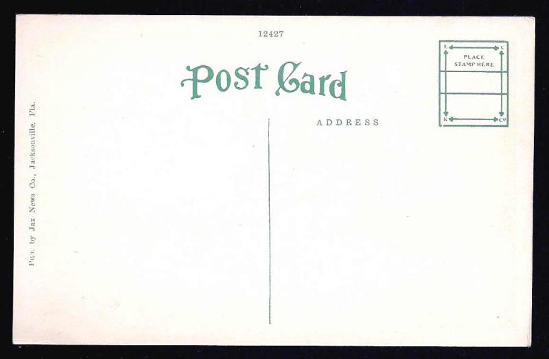 PELICAN Greetings from Jacksonville FL unused c1920's