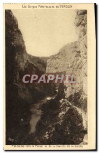 Old Postcard The Verdon Gorge Scenic Panorama vers la Palud saw the rise of t...