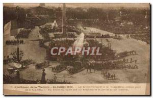 Postcard Old Army Apotheosis of victory July 14, 1919 The Tcheco Slovaks and ...