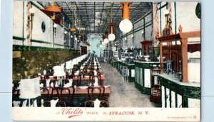 Syracuse New York NY Postcard A Child's Place Restaurant Scene c1910's Antique
