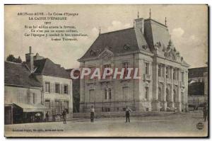 Old Postcard Arcis Sur Aube Caisse D & # 39Epargne