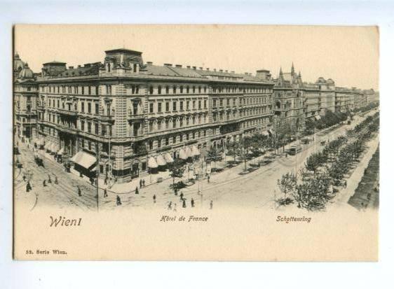 155574 AUSTRIA WIEN Hotel de FRANCE Vintage postcard