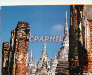 Postcard Modern Impressive Ayuthaya Ruins of the Former Capital of Siam