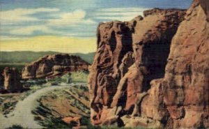 Rock Cliffs & Foot Trail in Laguna, New Mexico