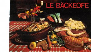 US4090 Le Backeofe Pour 6 Personnes Food Postcard food recipe