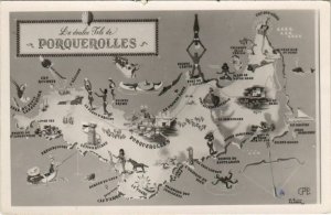 CPA PORQUEROLLES Map (1111321)