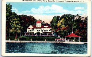 M-59345 Fairyland One of the Many Beautiful Homes at Thousand Islands New York