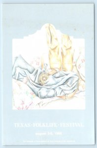 TEXAS FOLKLIFE FESTIVAL, San Antonio TX ~ Karen Muennink 1989 Art 4x6 Postcard