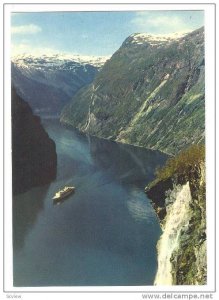 Ship/Oceanliner, Geiranger, Norge, Norway, 1950-1970s