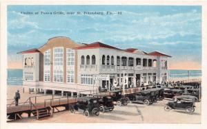 F7/ St Petersburg Florida c1915 Postcard Casino Pass-a-Grille Autos