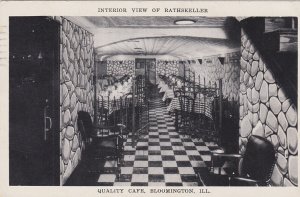 Illinois Bloomington Quality Cafe Interior Of Rathskeller 1941