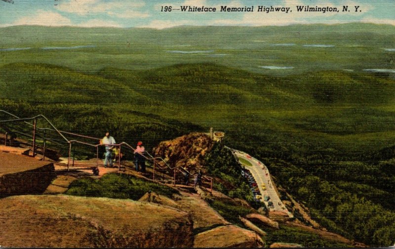 New York Whiteface Mountain Memorial Highway Trail From Whiteface Castle To S...