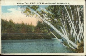 Camp Hopewell - Hopewell Junction NY Greeting c1920 Postcard