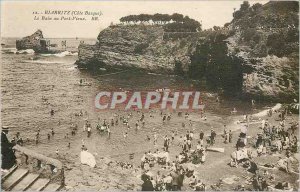 Old Postcard Cote Basque Biarritz Le Bain at the Old Port