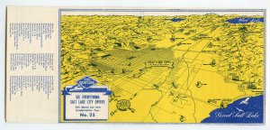 See Salt Lake City The Gray Line Motor Tours Vintage Paper Brochure