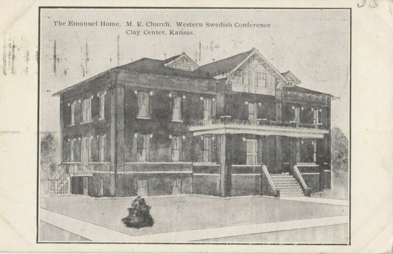 CLAY CENTER , Kansas , 1910 ; Emanuel Home , Methodist Church