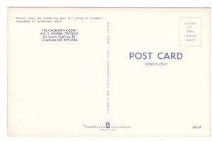 Canoeing, Minden Ontario Vintage Chrome Postcard