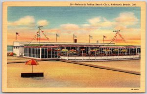 Rehoboth Beach Delaware DE, Sunset, Rehoboth Indian Beach Club, Vintage Postcard