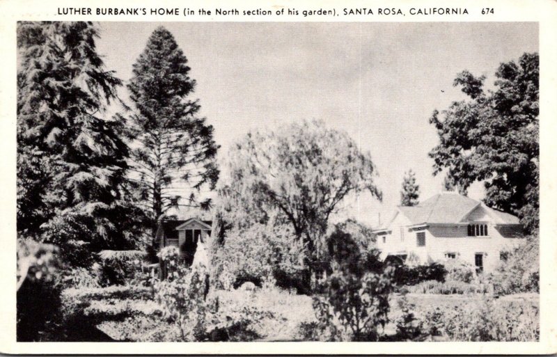 California Santa Rosa Luther Burbank's Home