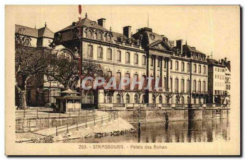 Old Postcard Strasbourg Rohan Palace