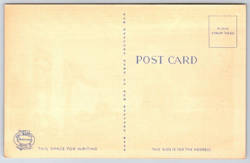 Cape Cod Massachusetts~Old Cape Cod Wind-Powered Grist Mill~Vintage Linen PC