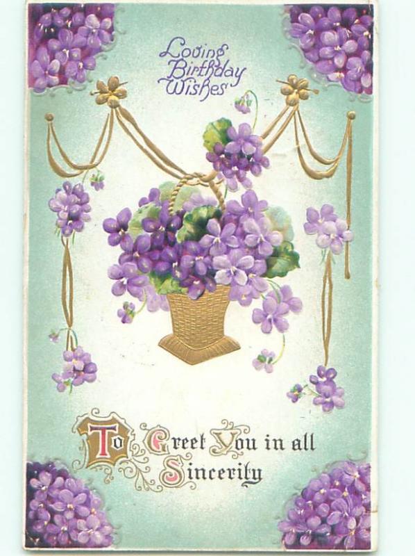 Divided-Back BEAUTIFUL FLOWERS SCENE Great Postcard AA4007