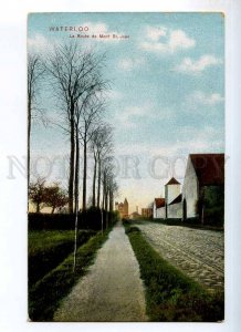 235679 BELGIUM WATERLOO route du Mont St.Jean Vintage postcard