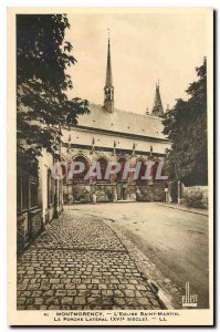 Old Postcard Montmorency The St. Martin Church The Porch Lateral