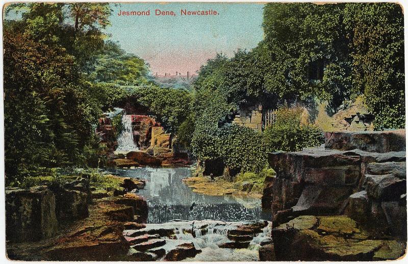 1907-1915 New Castle Jesmond Dene UK England Antique Old Saxony DB Postcard