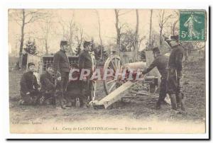 Creuse Camp La Courtine Old Postcard Shooting of 75 parts