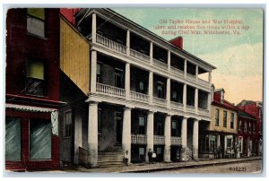 Old Taylor And War Hospital During Civil War Winchester Virginia VA Postcard
