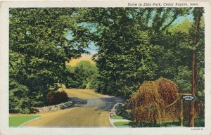 Drive in Ellis Park - Cedar Rapids, Iowa - Shakespeare Garden