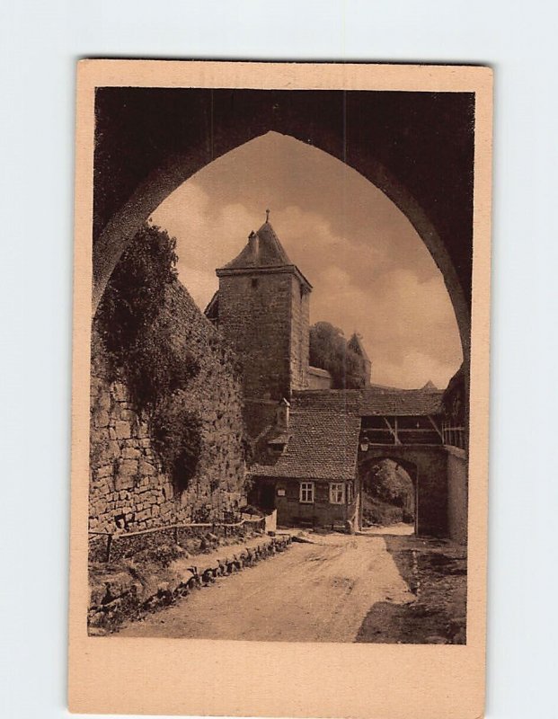 Postcard Am Kobolzellertor, Rothenburg ob der Tauber, Germany