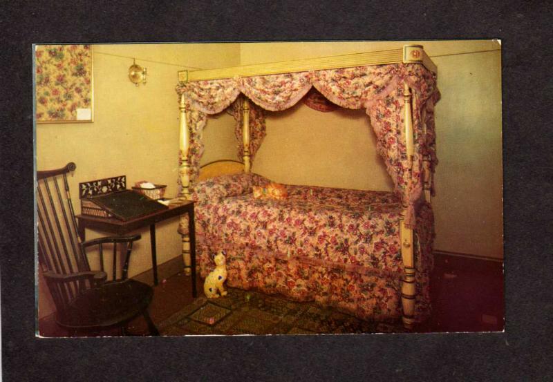 Ma Peabody Museum Salem Mass Massachusetts Postcard Bed