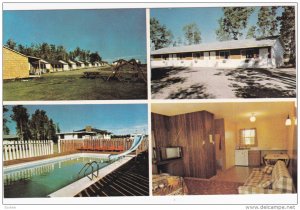 3-views, Woodland Motel & Cabins, R.R. #1.,  River Glade,  New Brunswick,  Ca...