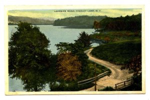 NY -  Findley Lake. Lakeside Road