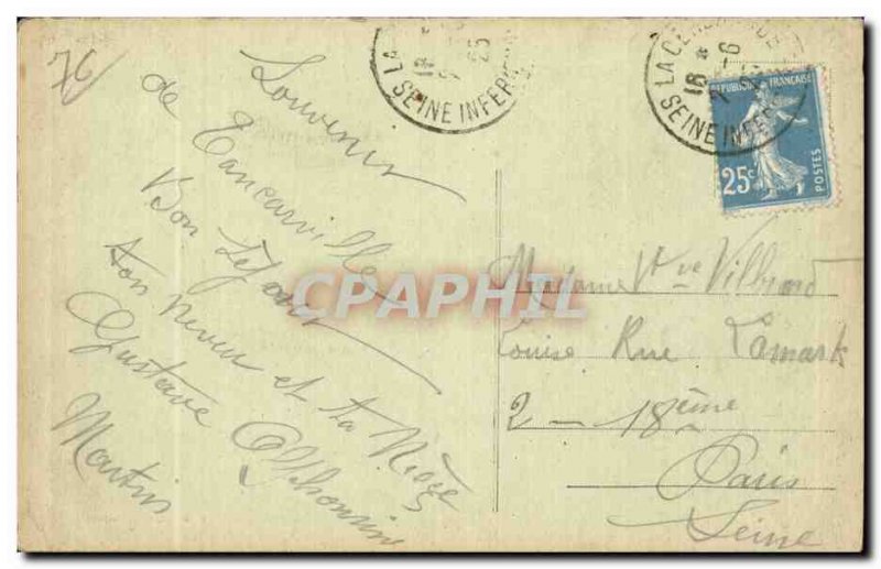 Tancarville - La Terrasse - Old Postcard