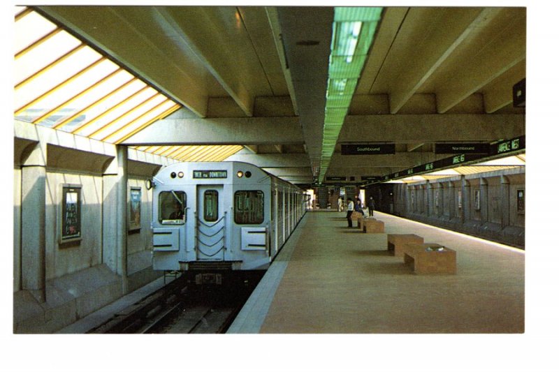 TTC Subway Train Lawrence West Station, Toronto, Ontario, Passengers