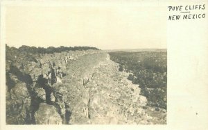 Lus Alamos New Mexico 1920s PUYE Cliffs RPPC Photo Postcard 21-3913